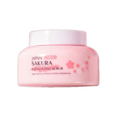 LAIKOU Sakura Peeling Exfoliating Scrub Gel for Face and Body, Blackhead and Dead Skin Remover, 100g