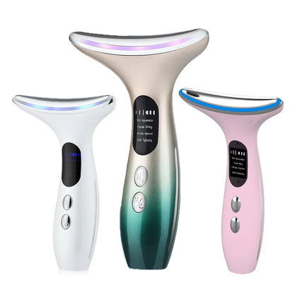 Facial Massager and LED Double Chin Remover for Skin Rejuvenation and Wrinkle Reduction