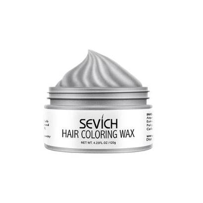 Sevich 9 Color Hair Color Wax for Men and Women 100g - Grandma Grey Color Hair Styling Cream Gel