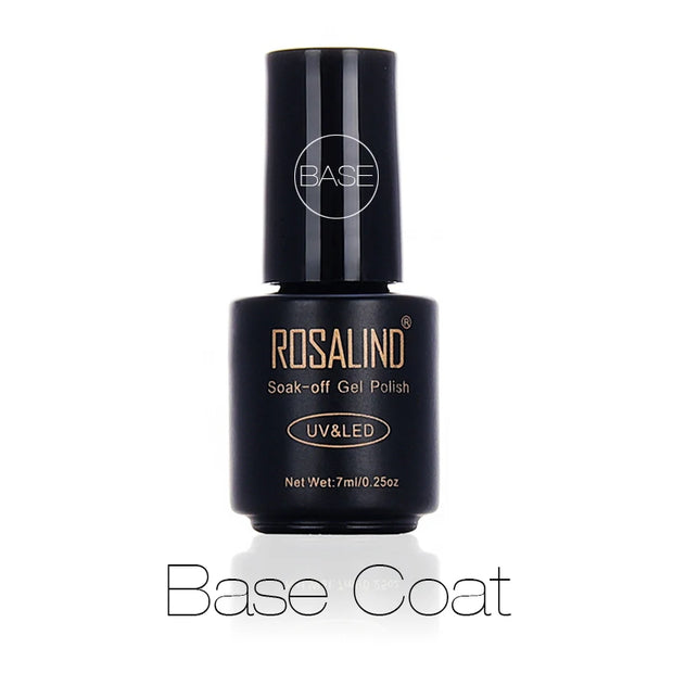 Rosalind Matt Top Coat for Gel Polish - Semi-Permanent Base and Top Coat for Gel Polish UV Manicure