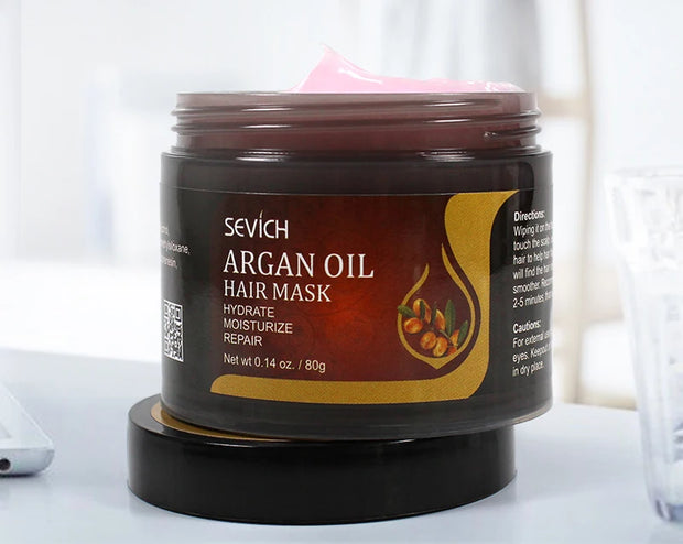 SEVICH Argan Oil Hair Repair Mask for Damaged Roots and Scalp - 80g Keratin Treatment