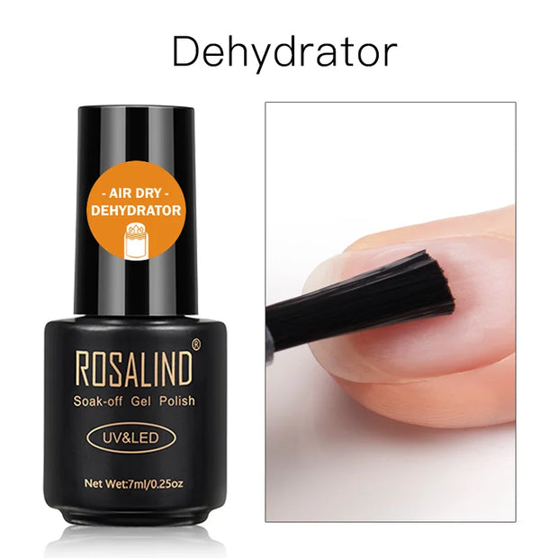 Rosalind Matt Top Coat for Gel Polish - Semi-Permanent Base and Top Coat for Gel Polish UV Manicure