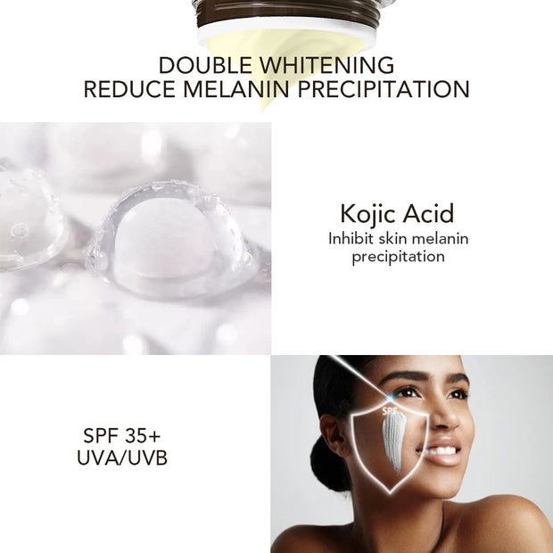 Ailke Dark Spot and Freckle Removal Whitening Cream Set with Kojic Acid and SPF UVA/UVB Sunscreen