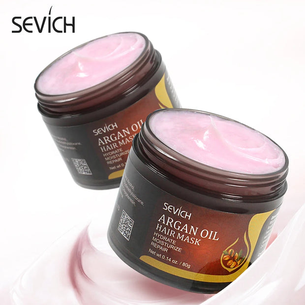 SEVICH Argan Oil Hair Repair Mask for Damaged Roots and Scalp - 80g Keratin Treatment