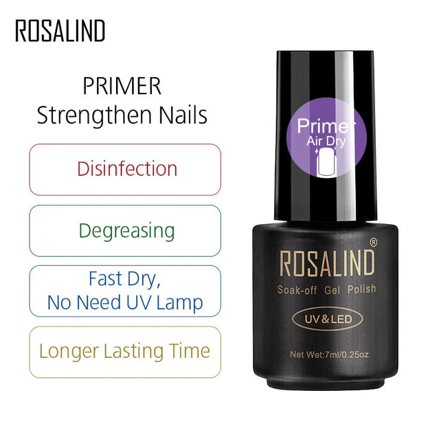 Rosalind Matt Top Coat for Gel Polish - Semi-Permanent Base and Top Coat for Gel Polish UV Manicure