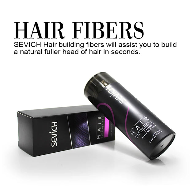 Sevich 10 Colors Hair Fibers Keratin 25g Thickening Spray - Instant Regrowth Powders