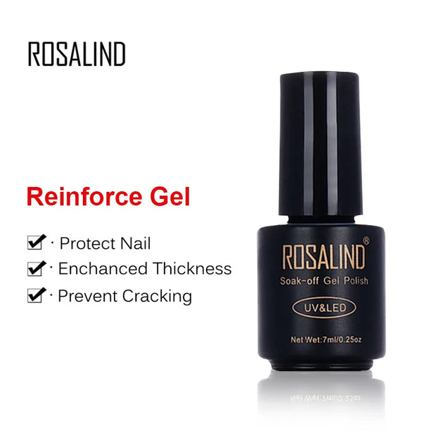 Rosalind Matt Top Coat for Gel Polish - Semi-Permanent Base and Top Coat for Gel Polish UV Manicure