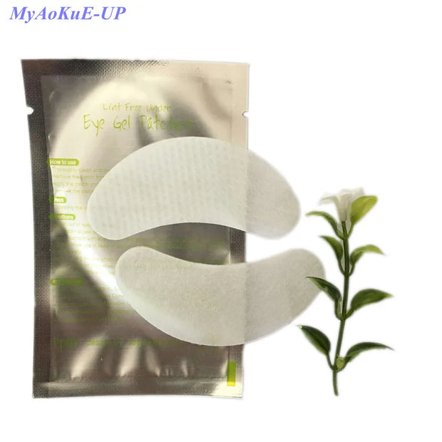 MyAoKuE-UP Thin Eye Pads for Eyelash Extensions, 50 Pairs - Makeup Cosmetic Eye Tool