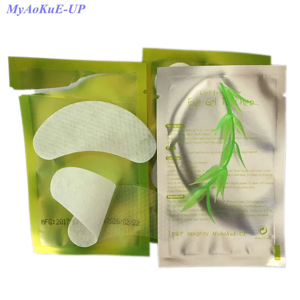 MyAoKuE-UP Thin Eye Pads for Eyelash Extensions, 50 Pairs - Makeup Cosmetic Eye Tool