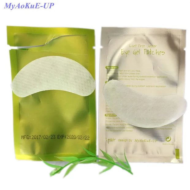 MyAoKuE-UP Thin Eye Pads for Eyelash Extensions, 50 Pairs - Makeup Cosmetic Eye Tool