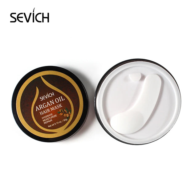 SEVICH Argan Oil Hair Repair Mask for Damaged Roots and Scalp - 80g Keratin Treatment