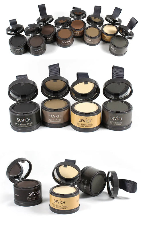 SEVICH Black Root Cover Up Powder for Instant Hairline Shadow Coverage