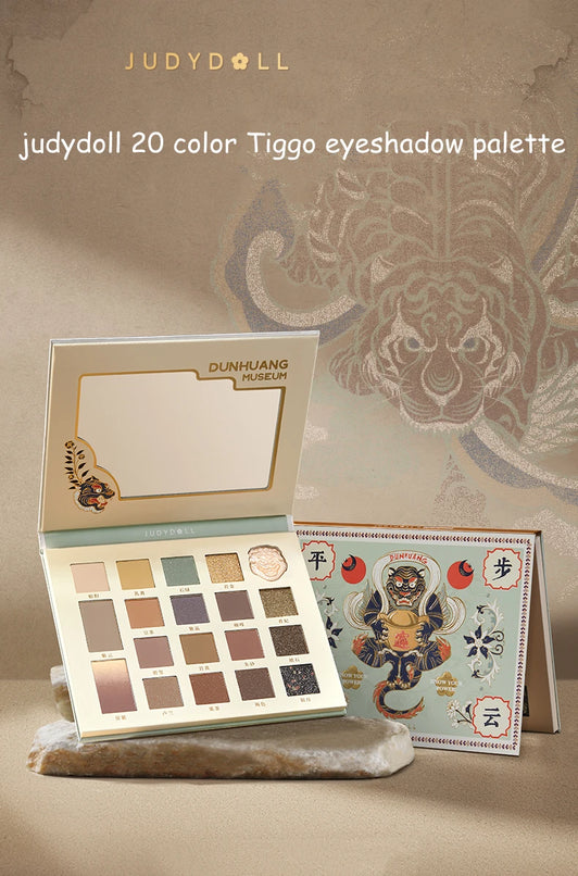 Judydoll Dunhuang Museum White Tiger Eyeshadow Palette - 20 Colors