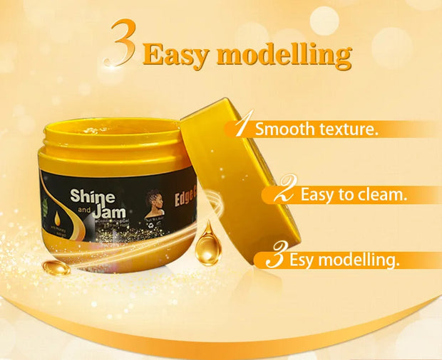 24 Hour Strong Hold Non-Greasy Hair Styling Wax Cream for Women Edge Tamer Pomade Gel