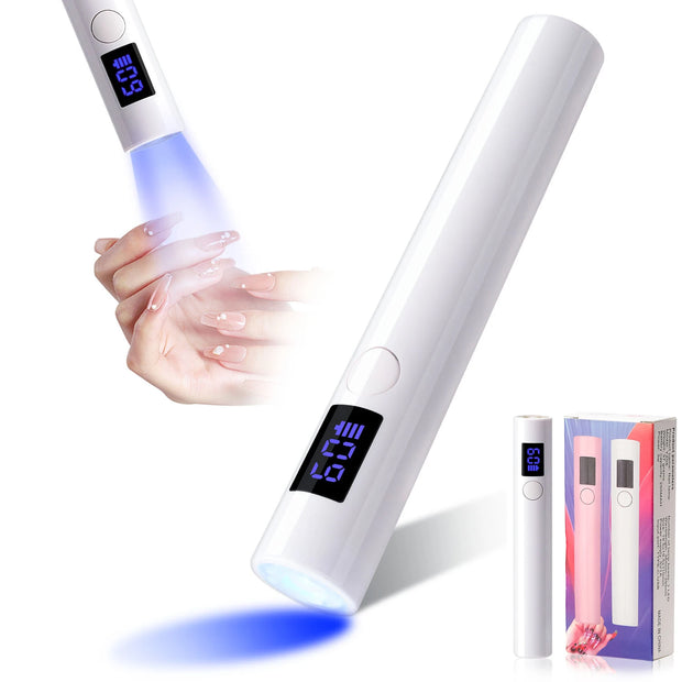 DianaBeauty Portable UV LED Nail Lamp with Two Timer Settings for Quick Drying Gel Manicures