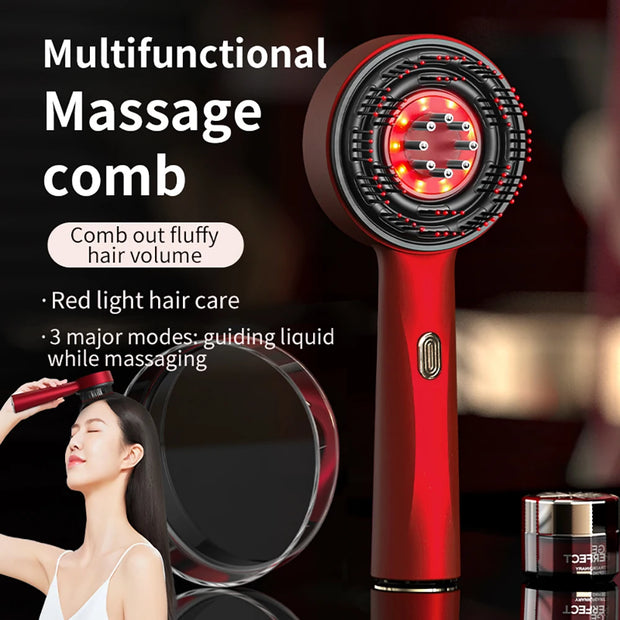 Hair Loss Prevention Electric Brush with Infrared Light Scalp Massage Comb for Hair Growth