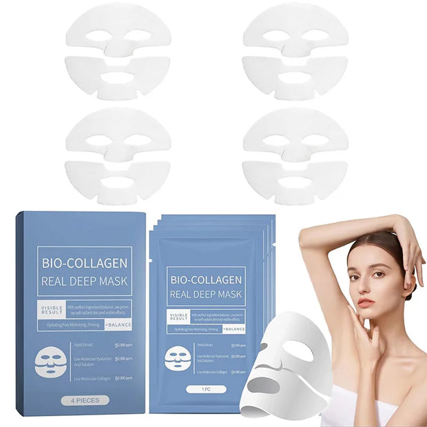 4-Piece Bio-Collagen Deep Moisturizing Anti-Aging Night Mask Set - Firming & Brightening