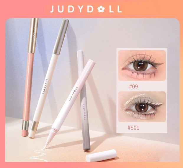 JudyDoll Waterproof Gel Eyeliner Pencil - Long-Lasting, Smudge-Proof, Easy to Wear