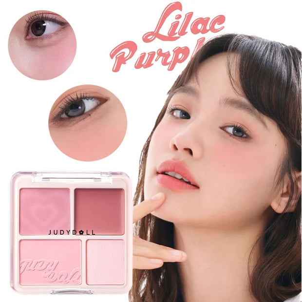 Judydoll 2-in-1 Pink Blush Clay & Matte Highlighter Makeup