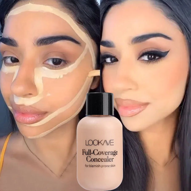 LOOKAVE 12ml Invisible Eye Dark Circles Creme Base Facial À Prova D'Água Maquiagem Base Cosméticos