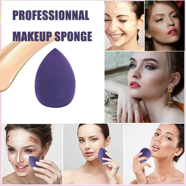 MOONBIFFY 1-Piece Soft Makeup Sponge Blender Cosmetic Egg for Foundation and Powder