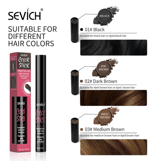 SEVICH Waterproof Beard Filling Pen and Enhancer Powder for Men - Black/Brown - 2g