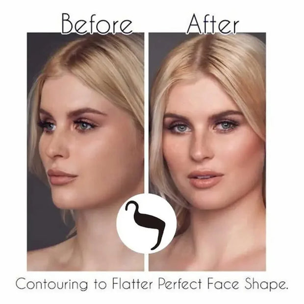 Eye and Face Makeup Modeling Contour Stencil for Perfect Eyebrow Shape and Cheekbone Definition