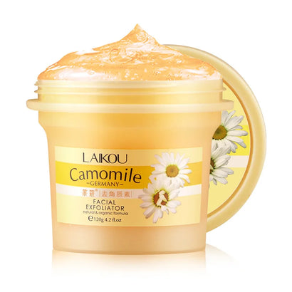 LAIKOU German Chamomile Deep Cleansing Exfoliator Gel for Moisturizing and Natural Skin Care