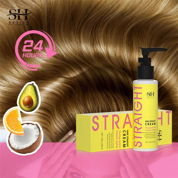 SEVICH Keratin Fast Hair Straightening Cream for Smooth, Shiny, Frizz-Free Haircare