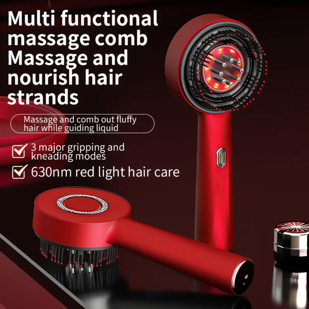 Hair Loss Prevention Electric Brush with Infrared Light Scalp Massage Comb for Hair Growth