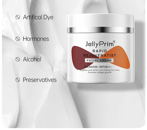 JELLY PRIM Niacinamida Creme Facial Clareador para Manchas Escuras com Ácido Hialurônico