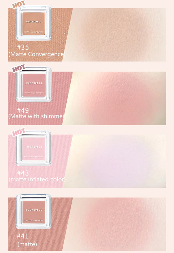 Judydoll Silky Cream Blush & Eyeshadow in Apricot Roasted - Brighten Skin Tone Makeup