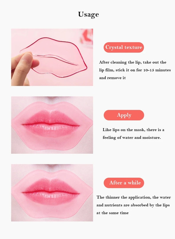 BAURSDE Collagen Nourishing Lip Mask with Fruits Essence - Firming and Moisturizing Lip Care Pad