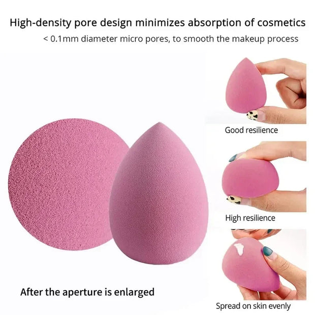 MOONBIFFY 1-Piece Soft Makeup Sponge Blender Cosmetic Egg for Foundation and Powder