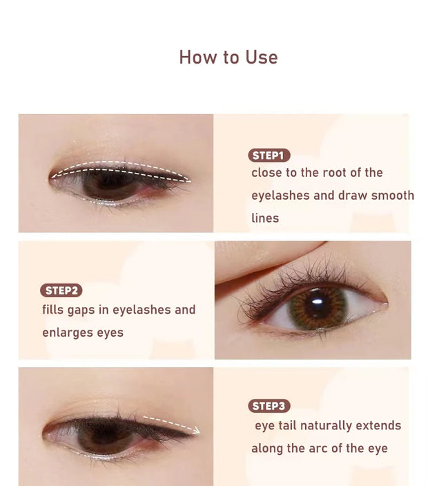 JudyDoll Waterproof Gel Eyeliner Pencil - Long-Lasting, Smudge-Proof, Easy to Wear