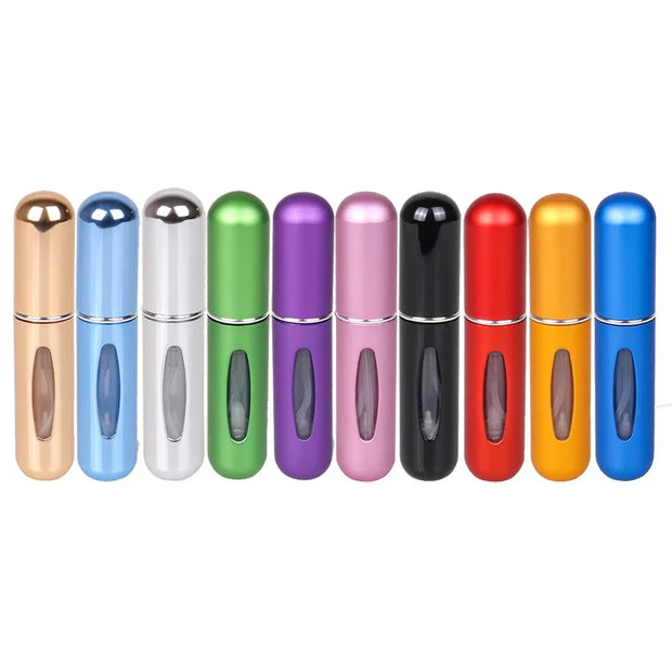 Portable Travel-Sized Perfume Atomizer for Liquid Cosmetics, Refillable Empty Spray Bottle