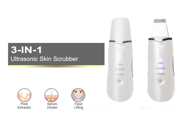 Professional Ultrasonic Skin Scrubber for Blackhead Removal and Facial Lifting