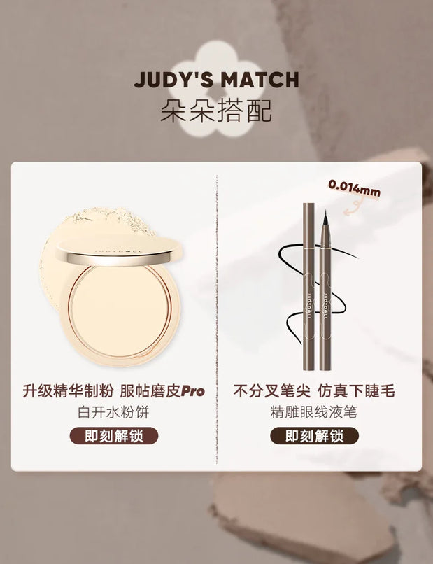 JudyDoll Dual Texture Highlighter Set - 2 Colors for Face Brightening & 3D Makeup