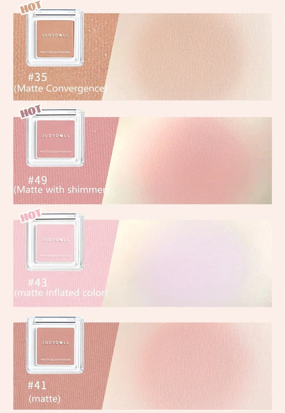 Judydoll Natural Radiance Cream Blush &amp; Eyeshadow - Mistura Nude Apricot para um tom de pele mais brilhante