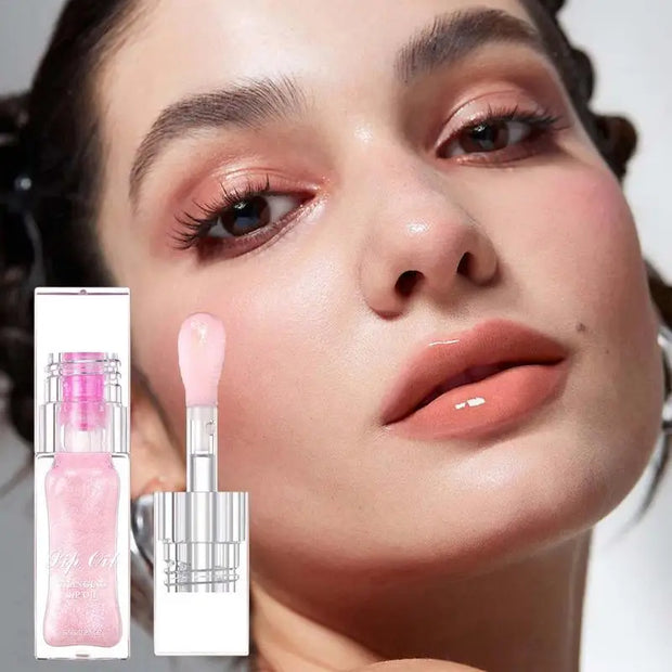 Clear Nourishing Lip Oil for Dry, Cracked Lips: Color-changing pH Lip Care Moisturizer