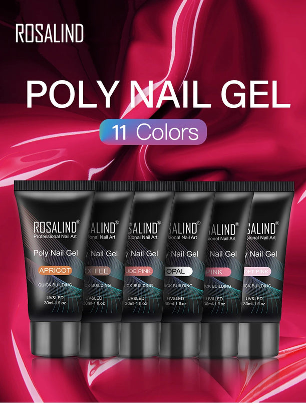 Rosalind Poly Acrylic Nail Gel for Manicure - Extension and Painting Gel Polish - 12/15/30/60ml