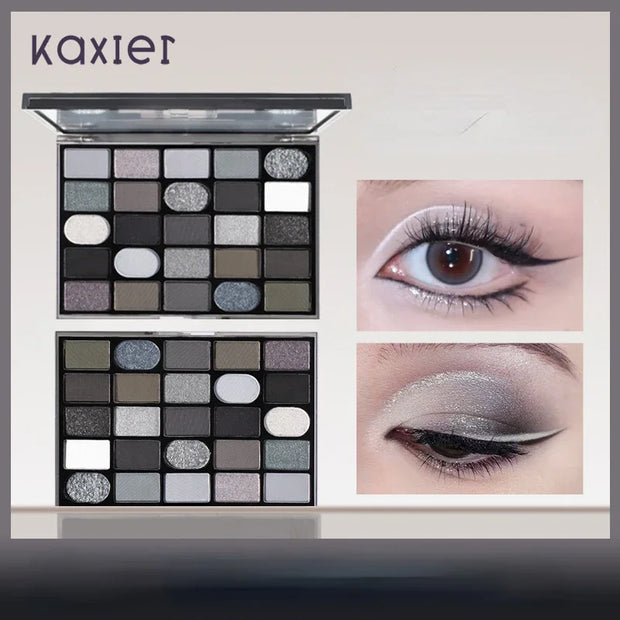 Gothic Pearlescent Matte Eye Shadow Palette for Punk Profound Three-Dimensional Makeup