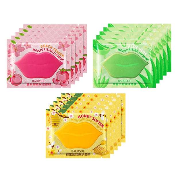 BAURSDE Collagen Nourishing Lip Mask with Fruits Essence - Firming and Moisturizing Lip Care Pad