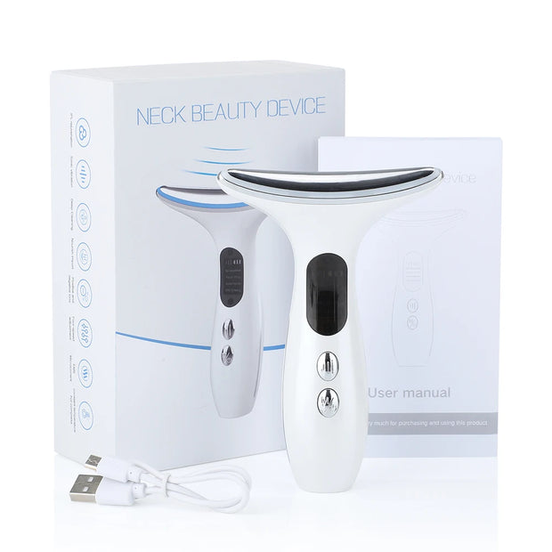 Facial Massager and LED Double Chin Remover for Skin Rejuvenation and Wrinkle Reduction