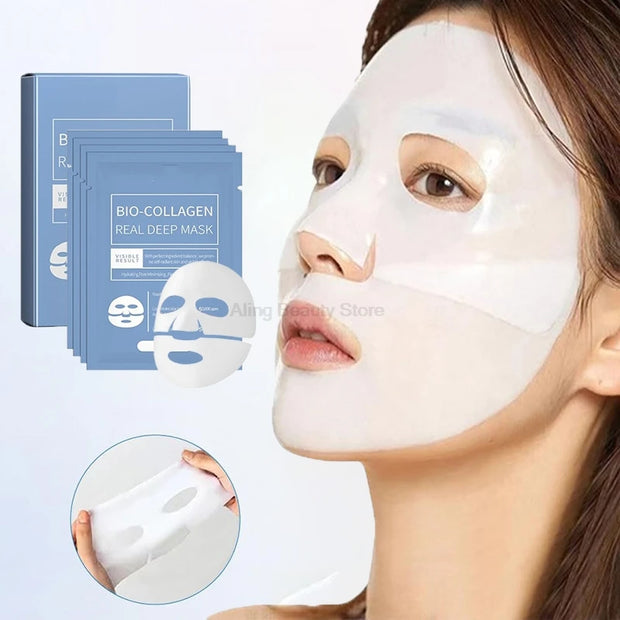 4-Piece Bio-Collagen Deep Moisturizing Anti-Aging Night Mask Set - Firming & Brightening