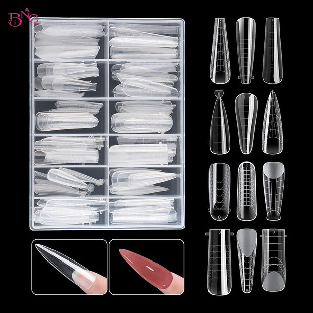 Dual System Nail Extension Forms for Poly Gel and Acrylic Molds - Full Cover Manicure False Tips