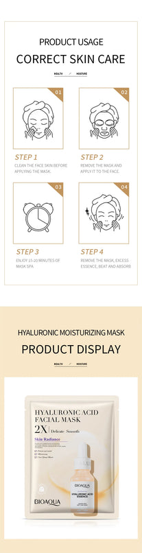 BIOAQUA Centella Collagen Hyaluronic Acid Face Mask Set for Moisturizing and Refreshing Skin