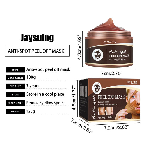 JAYSUING Freckle Reducing Peel Off Mask for Brightening and Moisturizing