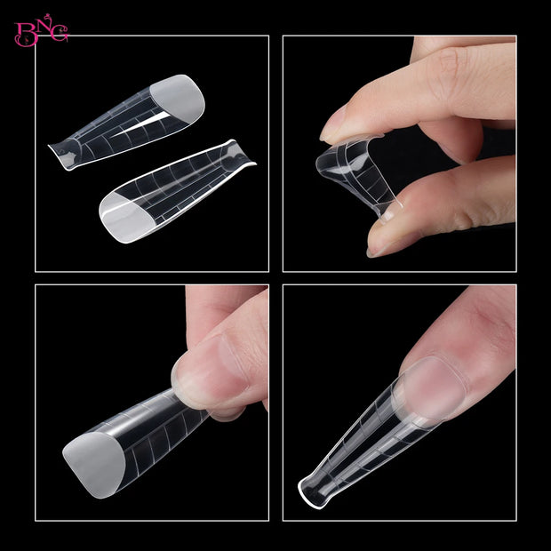 Dual System Nail Extension Forms for Poly Gel and Acrylic Molds - Full Cover Manicure False Tips