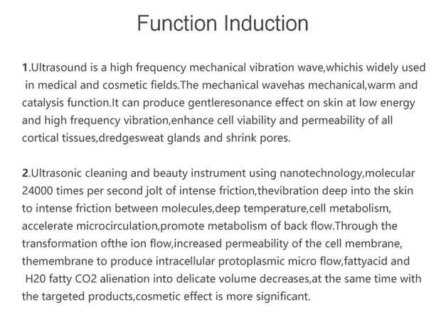 Professional Ultrasonic Skin Scrubber for Blackhead Removal and Facial Lifting